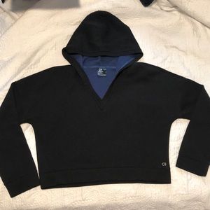 Gap Gapfit Black Cropped Hoodie, L